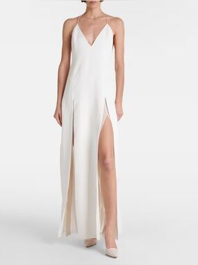 Khaite Nonya Crepe Maxi Dress